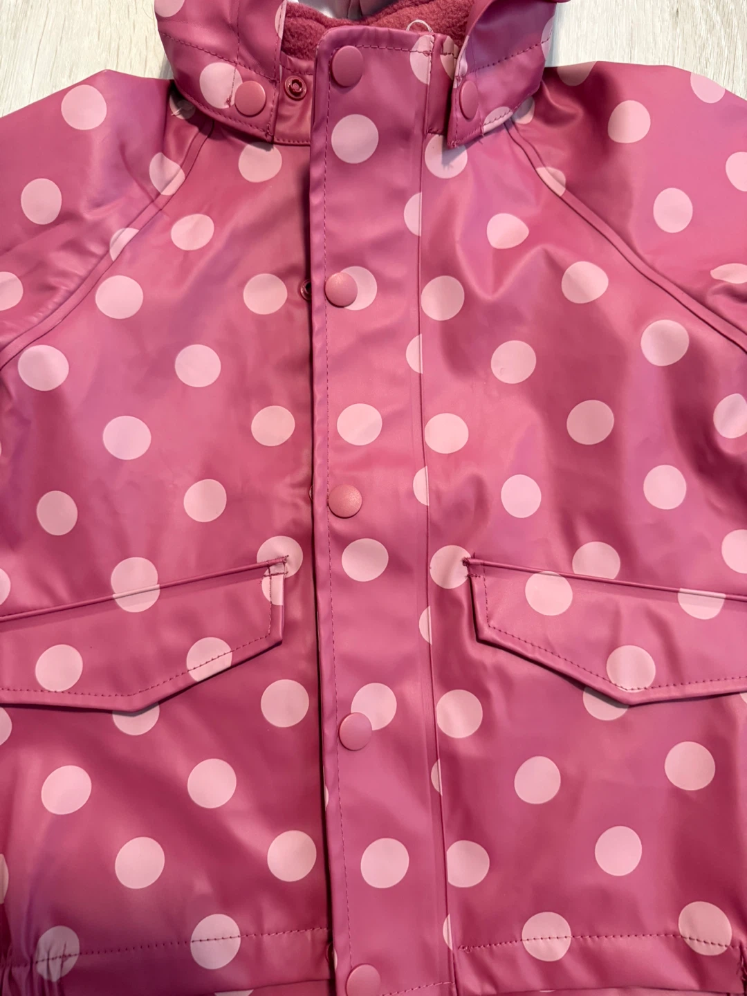 Brandnew H&M Pink Rain Jacket Size 1-2Y - photo 4