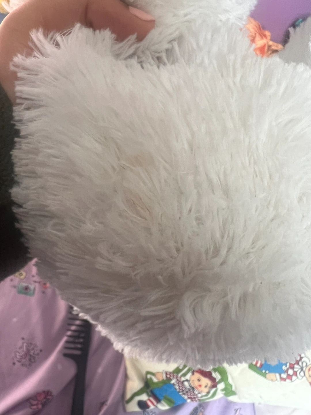 White and Blue Fluffy Plush Toy ⚽ - photo 5