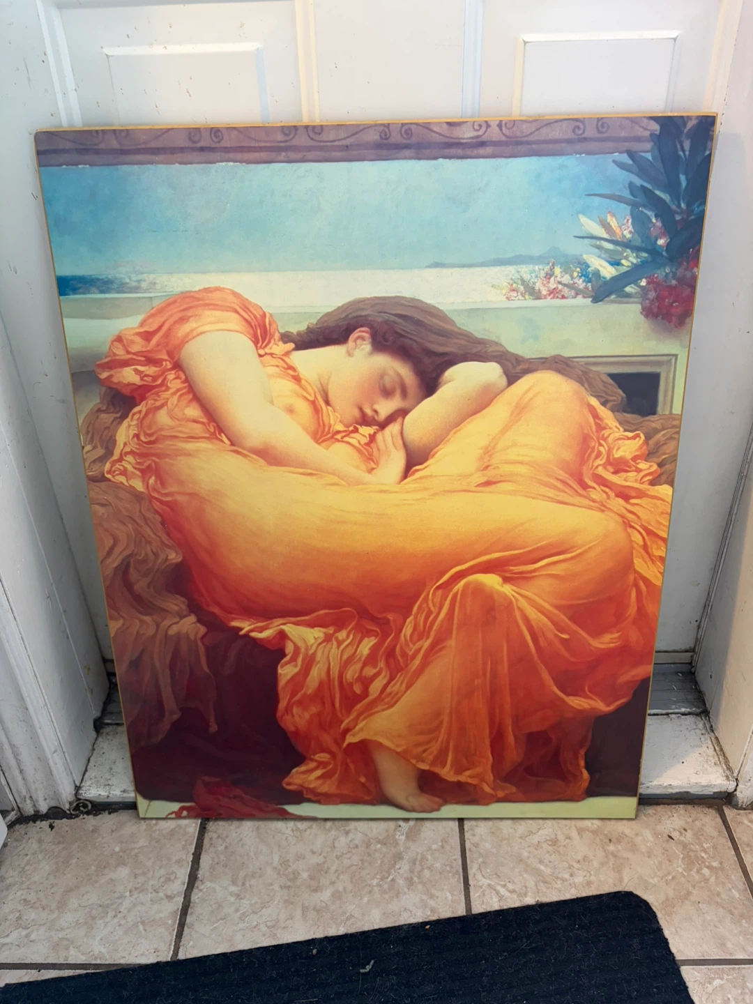 Framed Art Print - Sleeping Woman