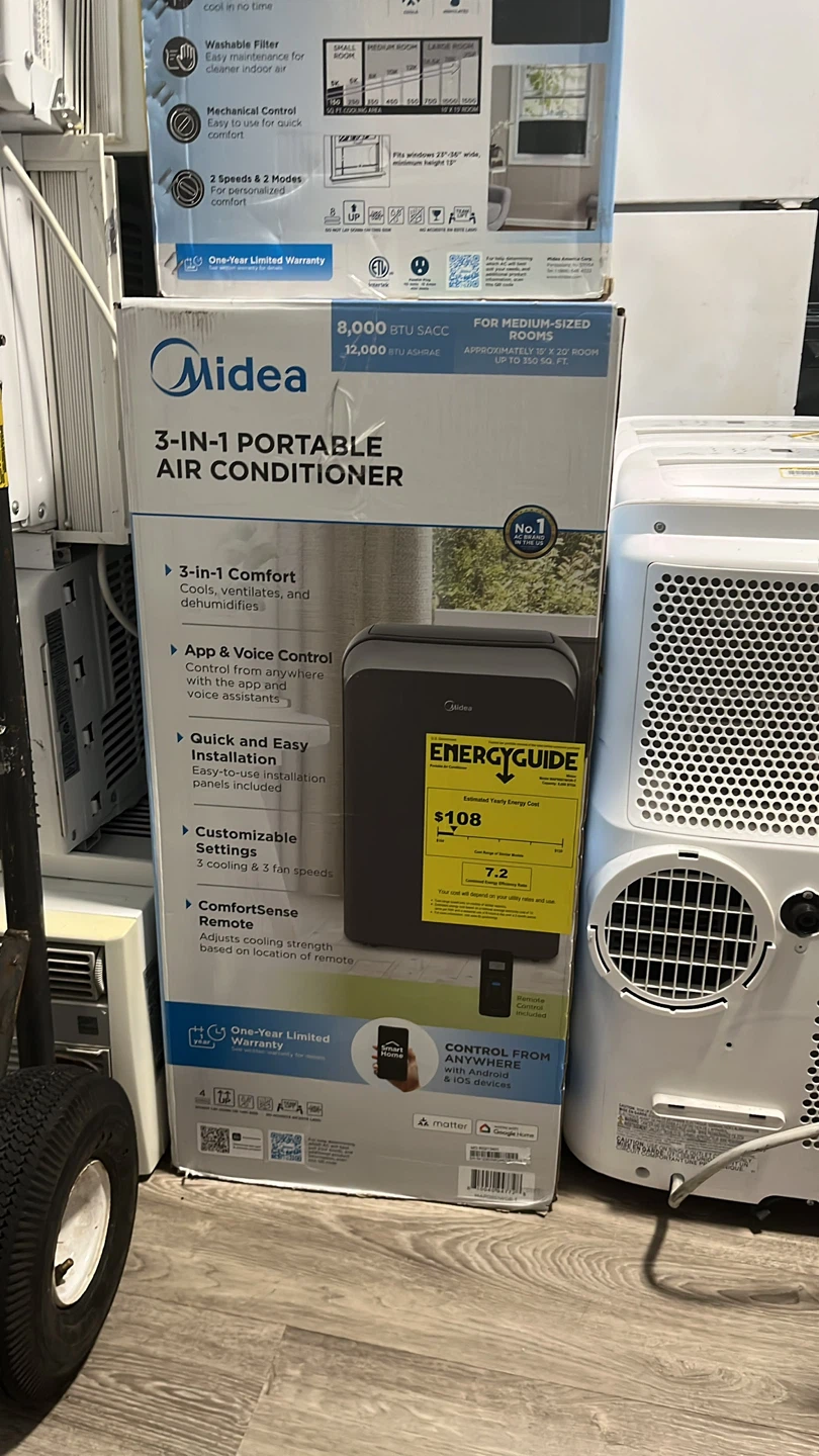 Midea 3-in-1 Portable Air Conditioner 12k btu