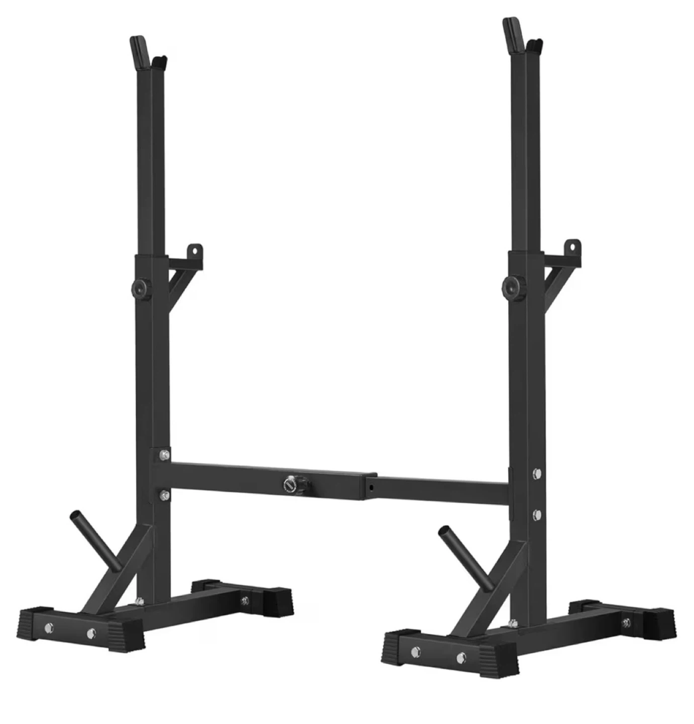 Adjustable Squat Rack Stand with barbell - photo 2