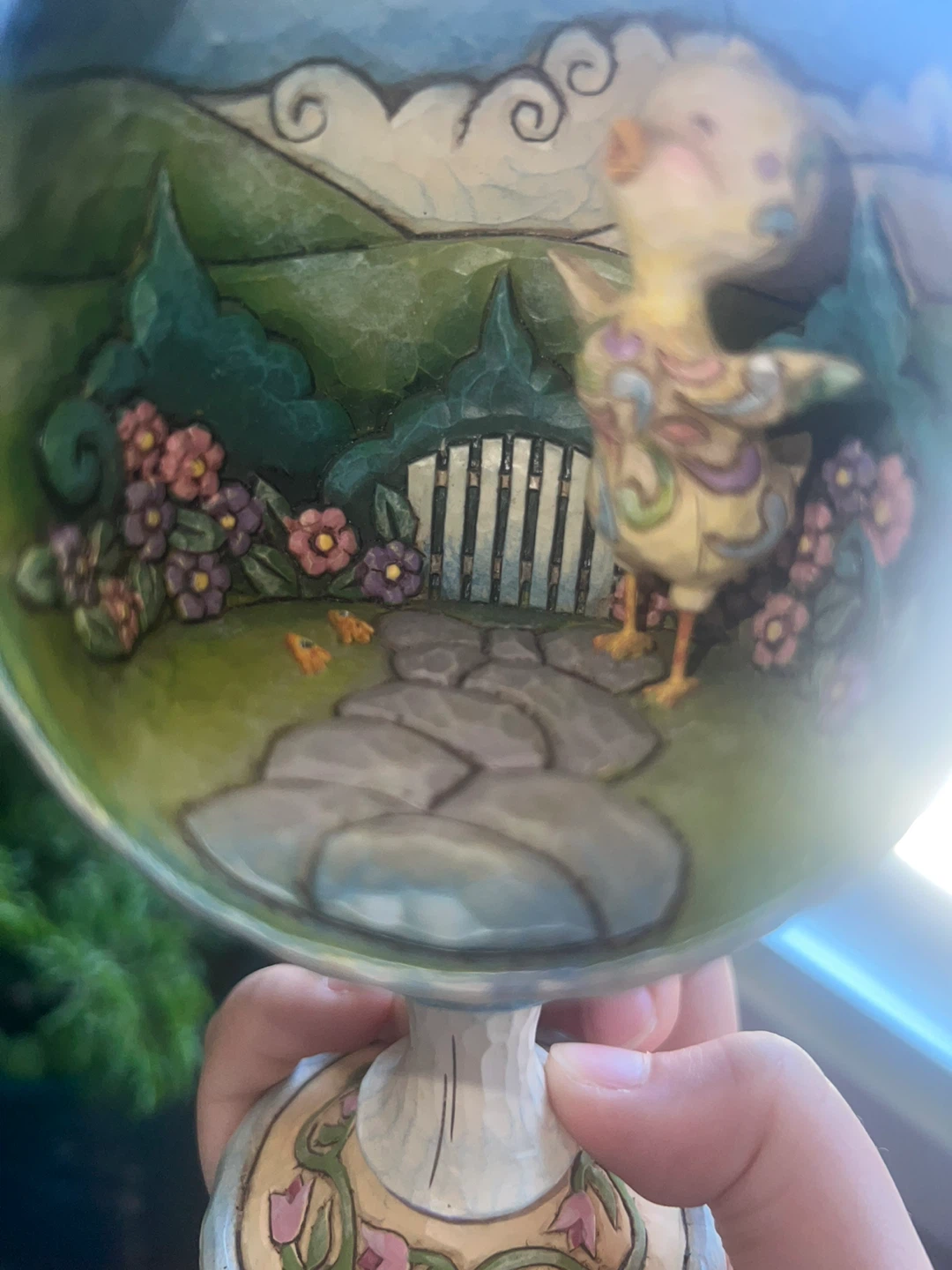 Decorative Easter Egg with Scene ⚽ - photo 2