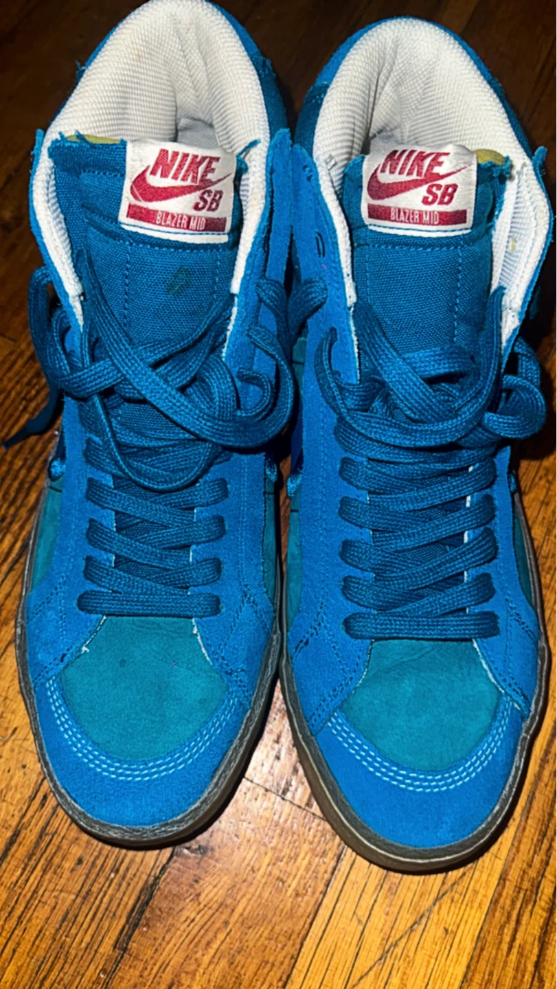 Nike SB Blazer Mid High Top by Sneakers “green Abyss” - photo 2
