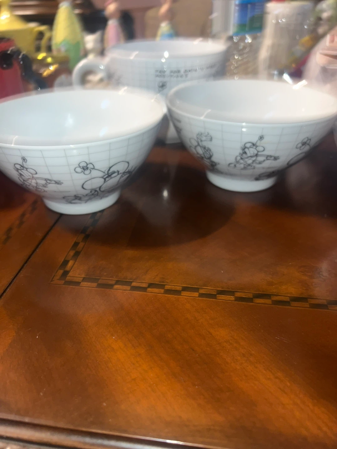 Large White Ceramic Mug and bowl ⚽