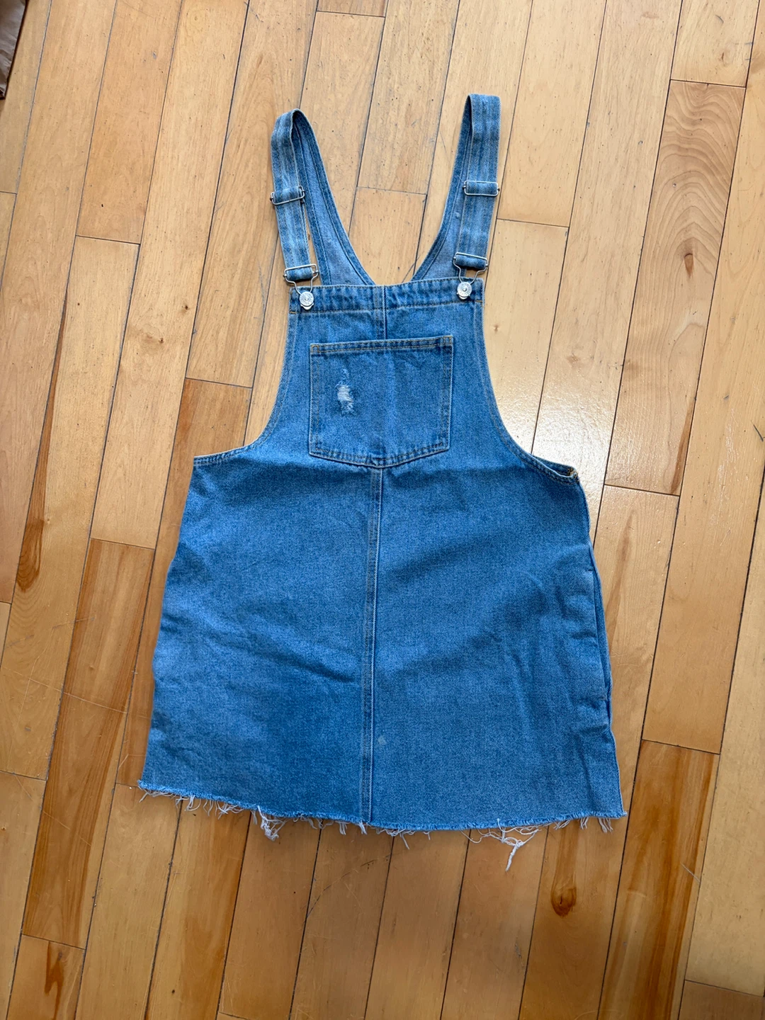 Pull & Bear Denim Pinafore Dress