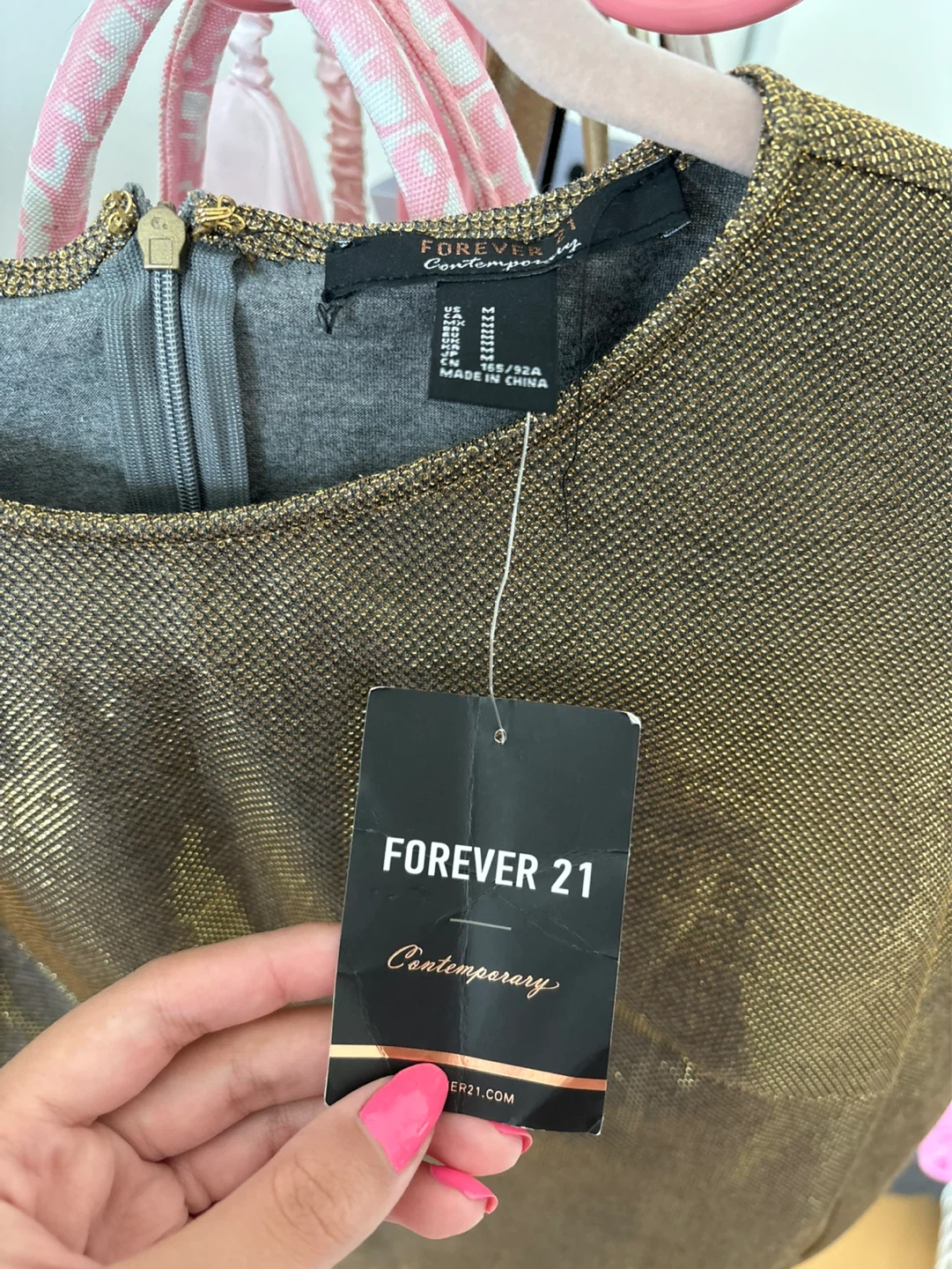 Forever 21 Gold Drip Dress - photo 4