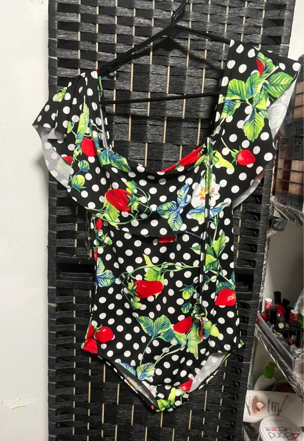 Women's Strawberry Polka Dot One-Piece Swimsuit - photo 3