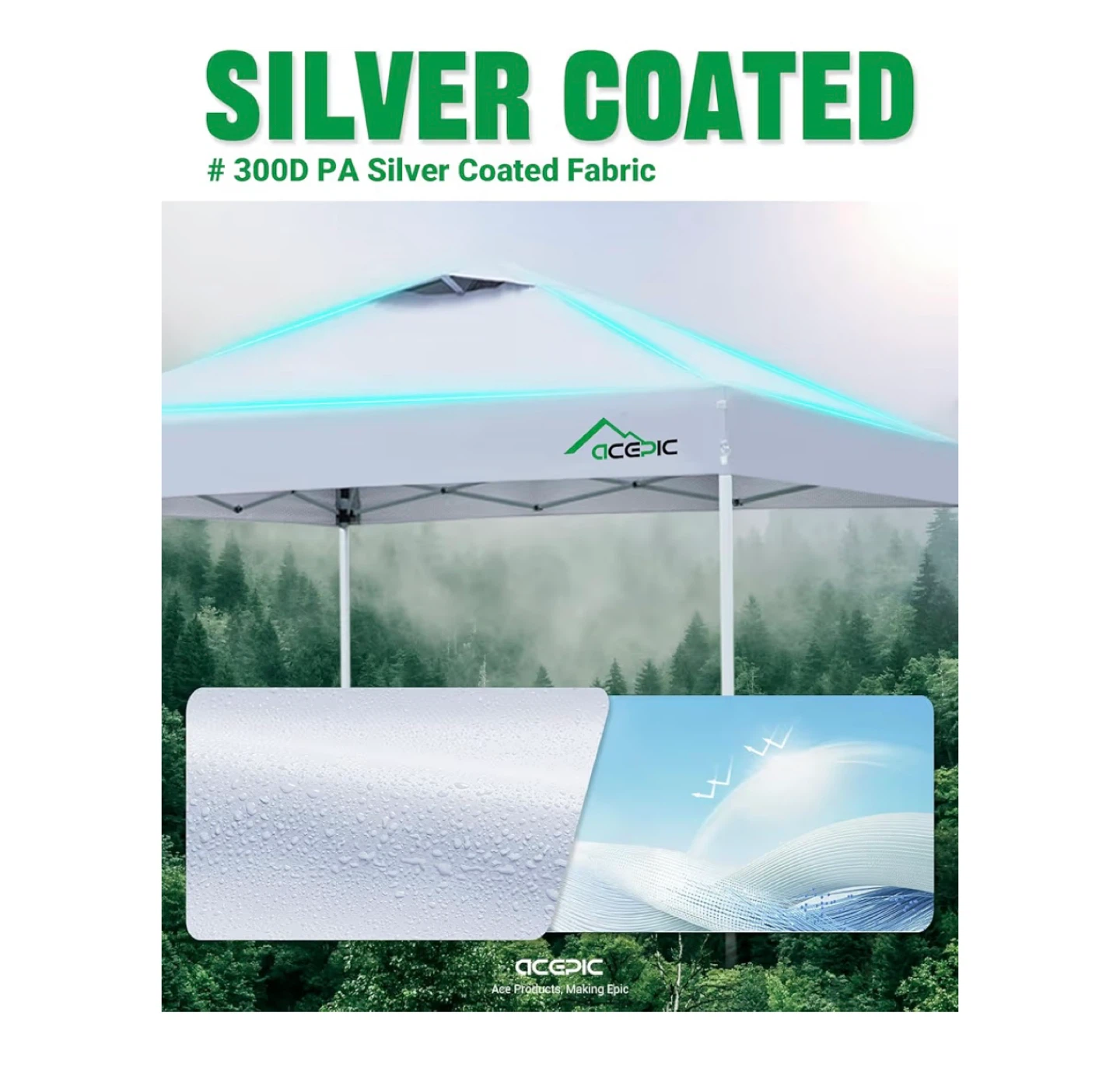 ACEPIC 10x10 Pop Up Canopy Tent - photo 5