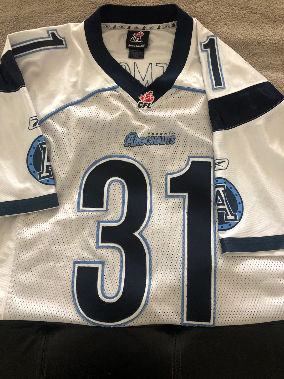Reebok Toronto Argonauts #31 Clemons CFL Jersey - photo 2