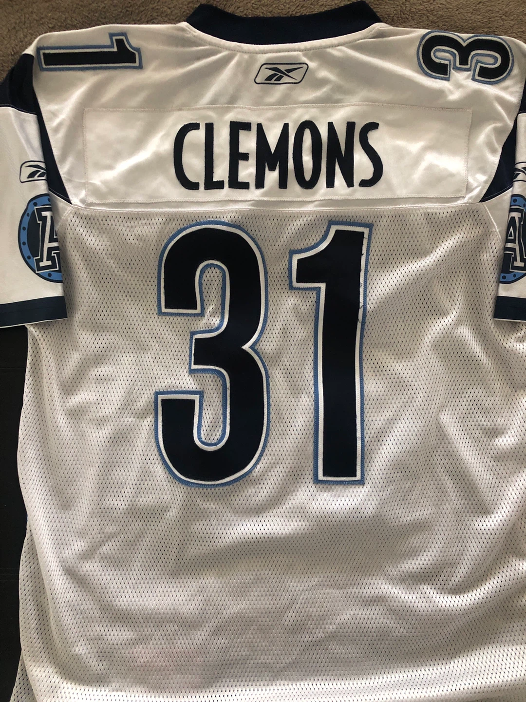Reebok Toronto Argonauts #31 Clemons CFL Jersey