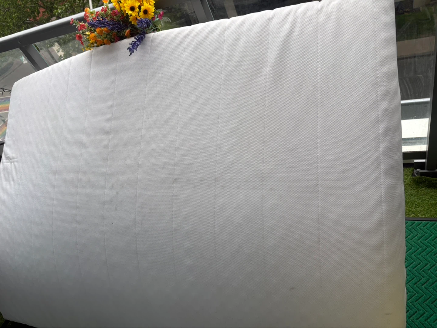 IKEA queen size mattress with cover