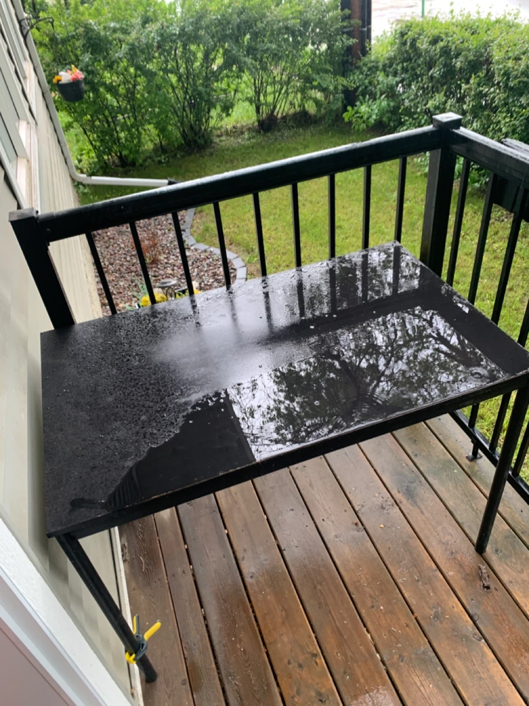 Black Balcony Table - photo 2