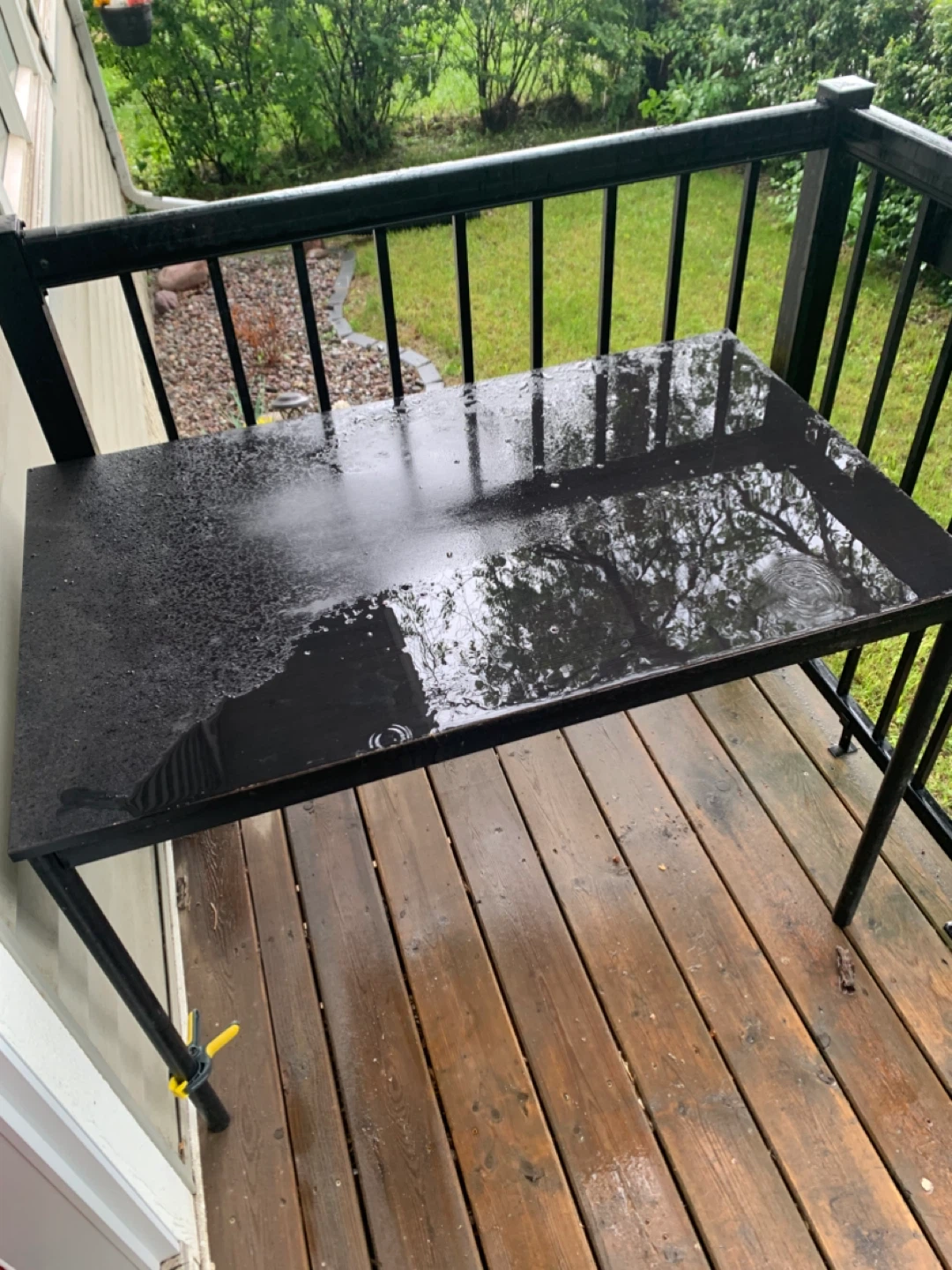 Black Balcony Table