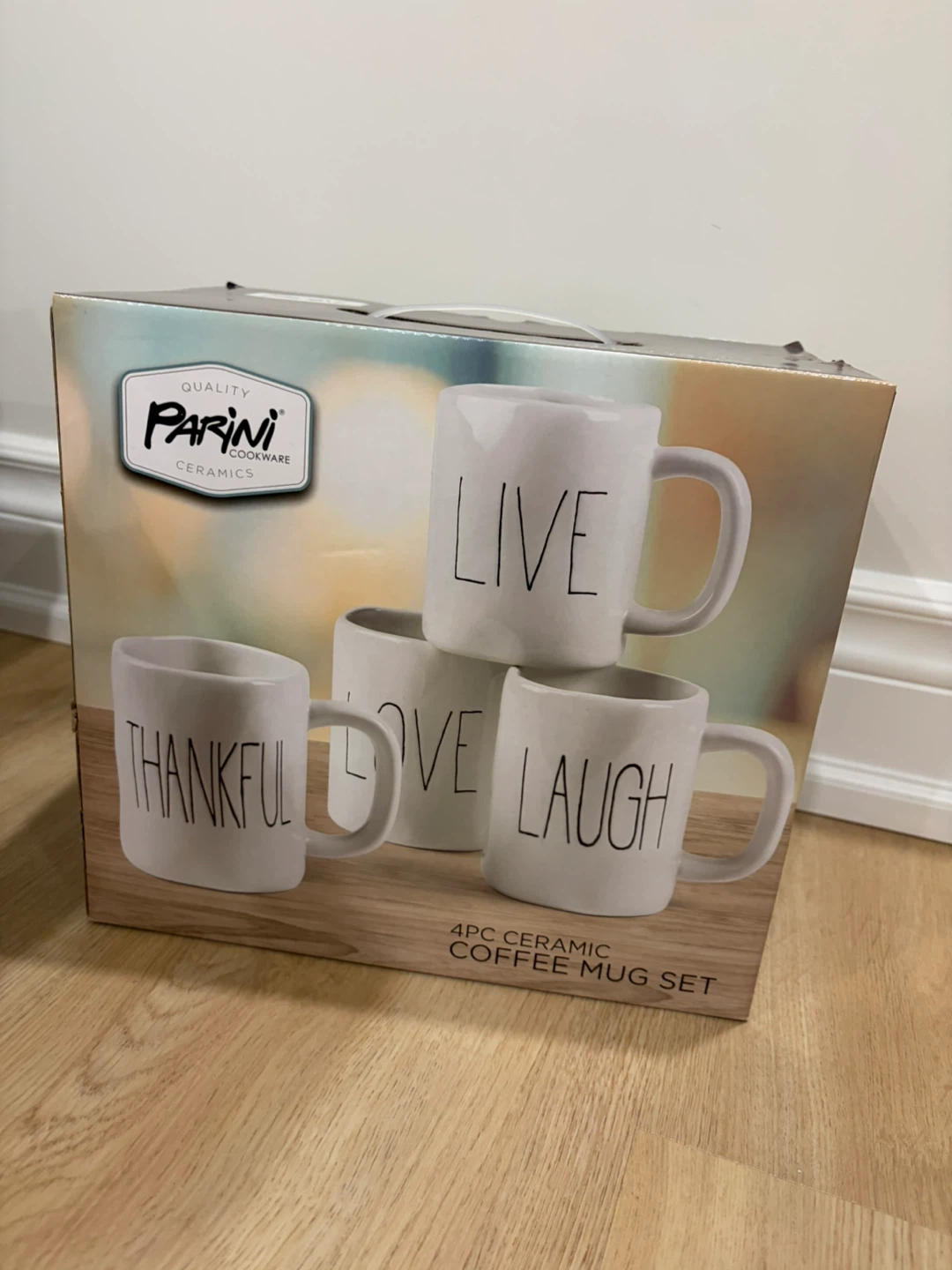 New Parini 4PC Ceramic Coffee Mug Set