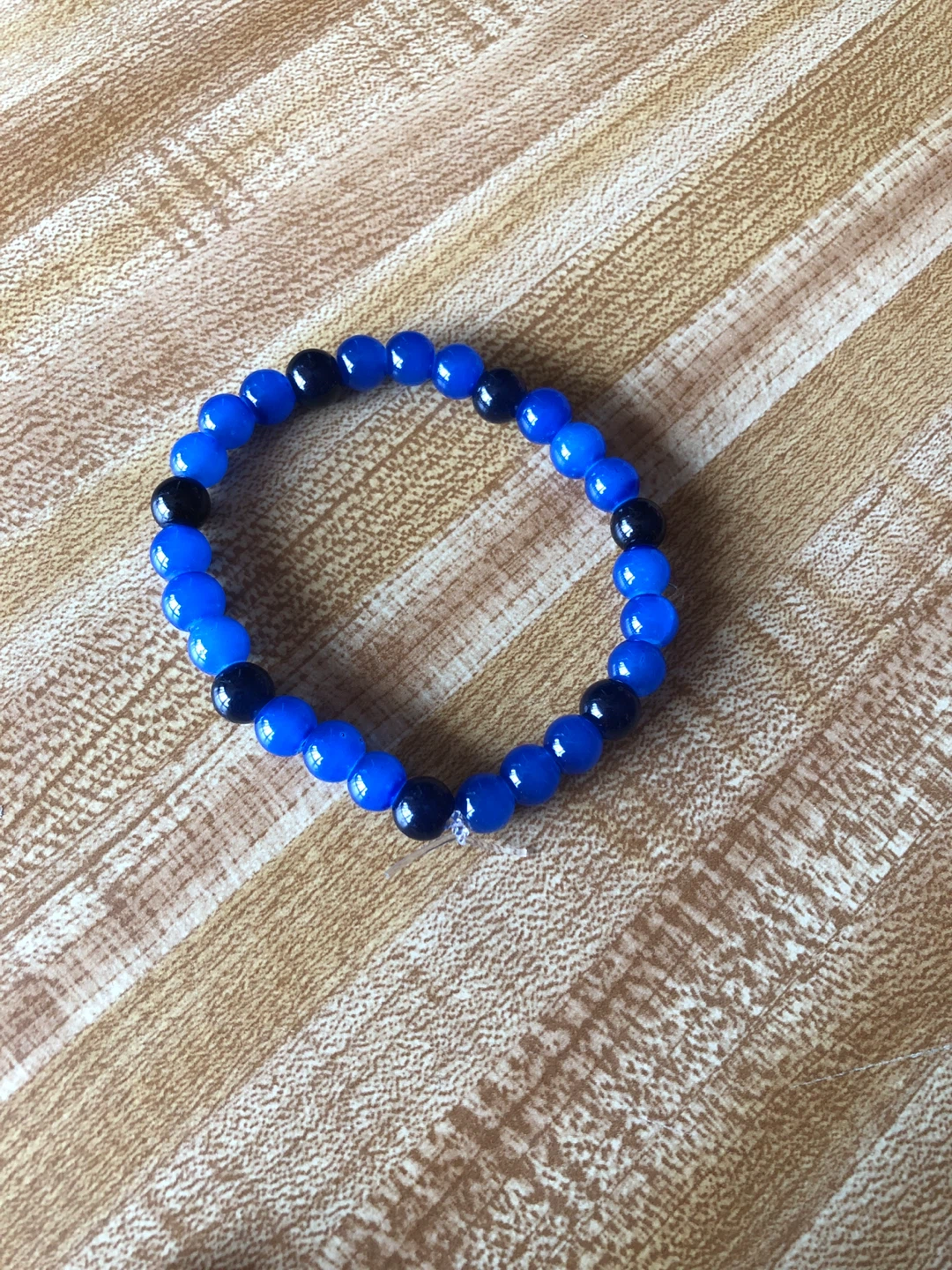 Blue Beaded Bracelet ⚽