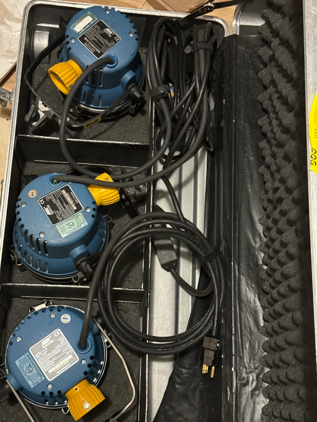 ARRI Lighting Fixtures (3) with Case