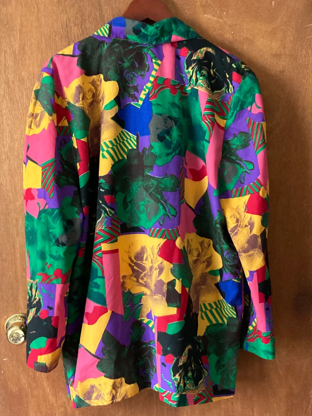 Vintage 1980s Pop Art Floral Print Blazer ⚽ - photo 2