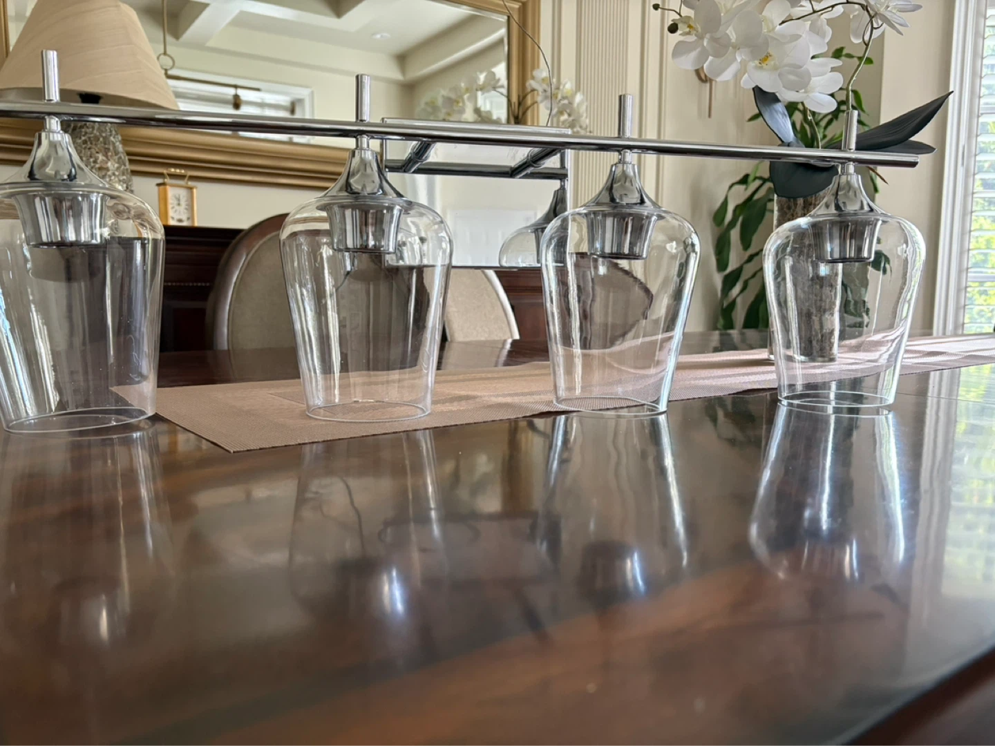 Modern 4 Light Vanity Light Fixture