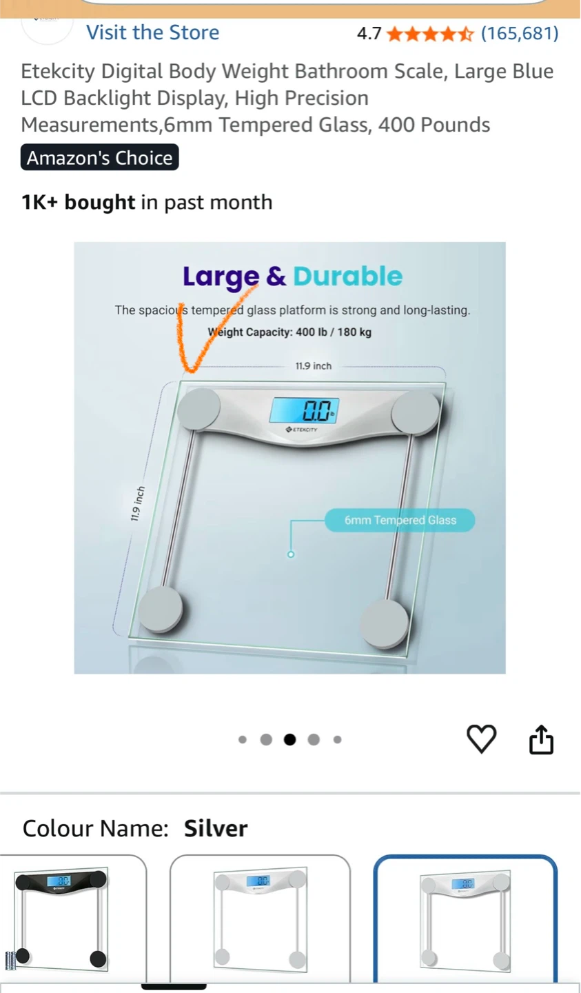 Etekcity Digital Body Weight Scale - photo 2