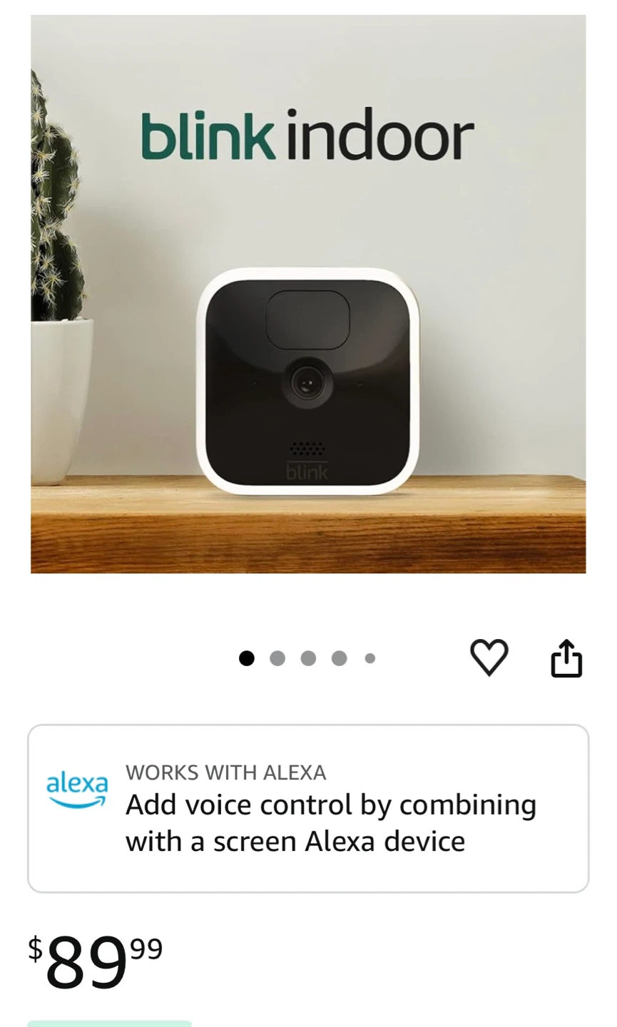 Blink Indoor HD Security Camera