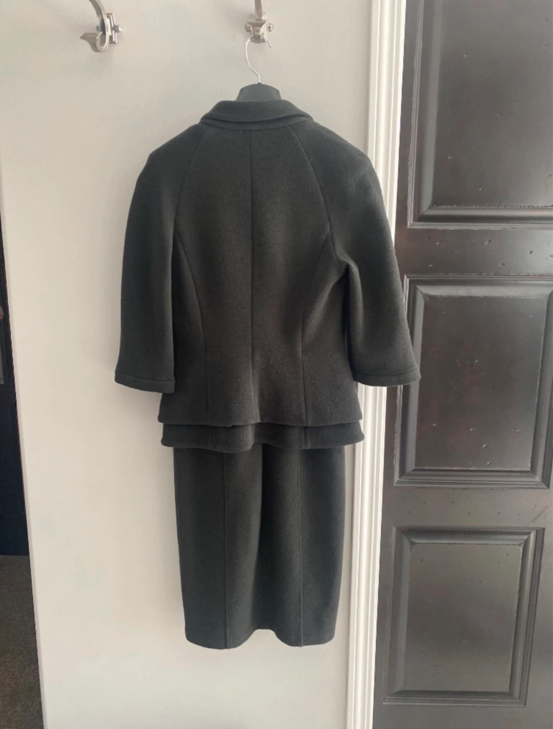 Armani Collezioni Women's Dark Grey Dress with blazer - Size 6 - photo 2