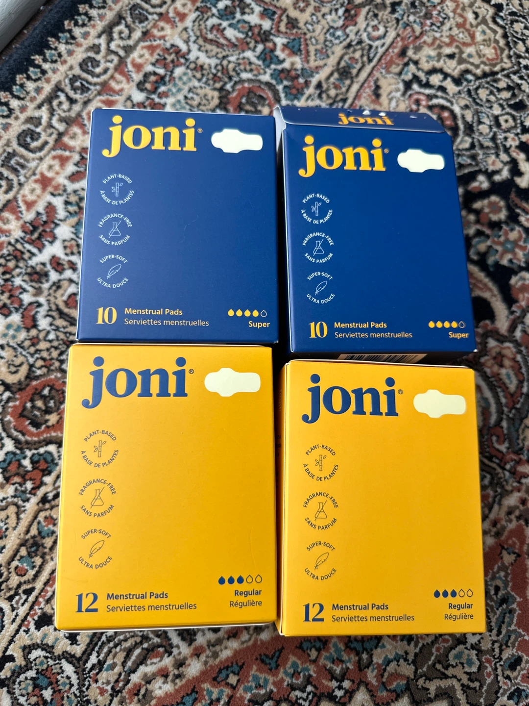 Joni Menstrual Pads - Assorted Pack (10 Super + 12 Regular) - photo 2