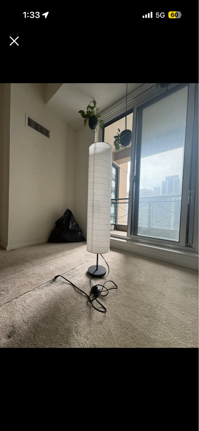 Tall Paper Lantern Floor Lamp