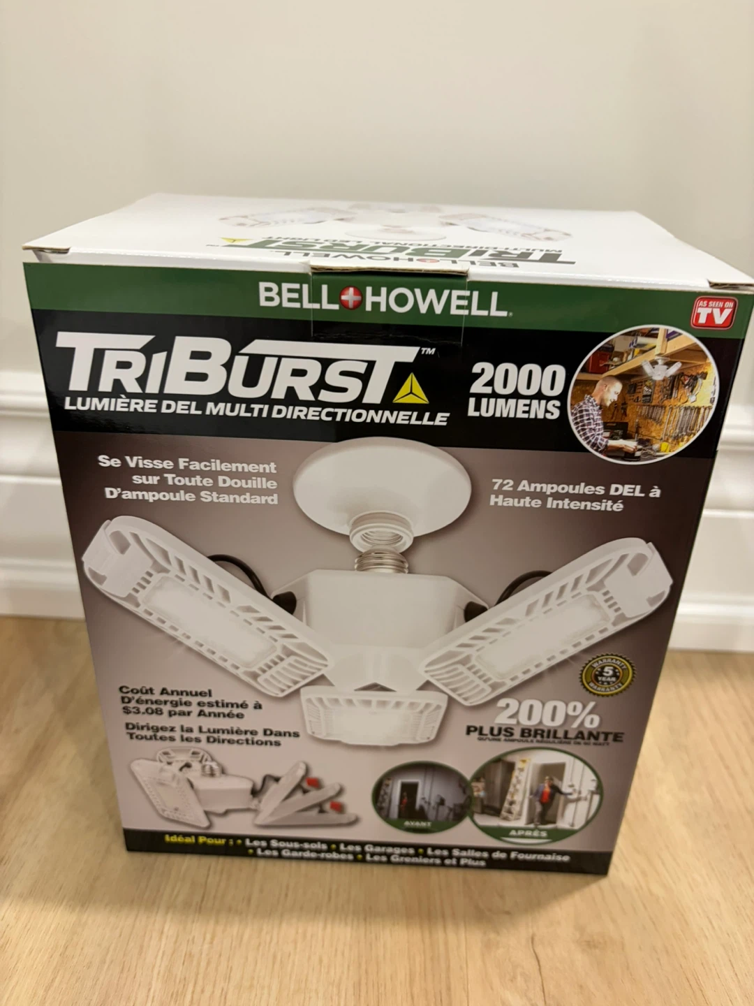 Bell+Howell TriBurst Multi-Directional LED Light 2000 Lumens