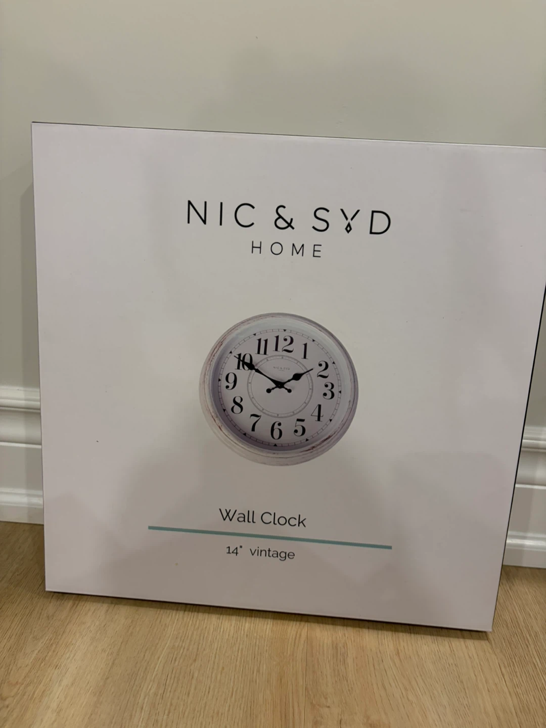 NIC & SYD HOME 14" Vintage Wall Clock