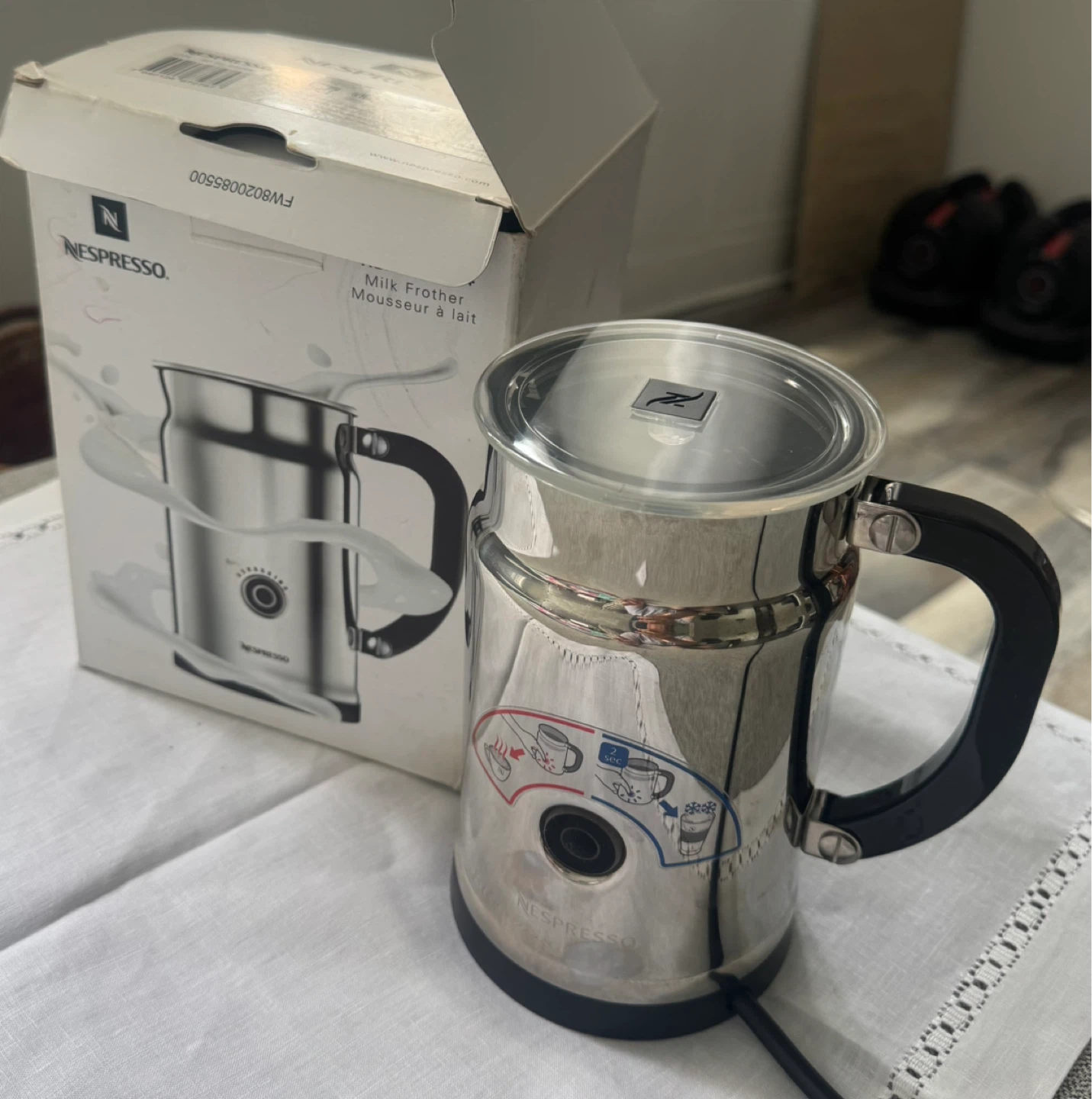 Nespresso Aeroccino Milk Frother Stainless