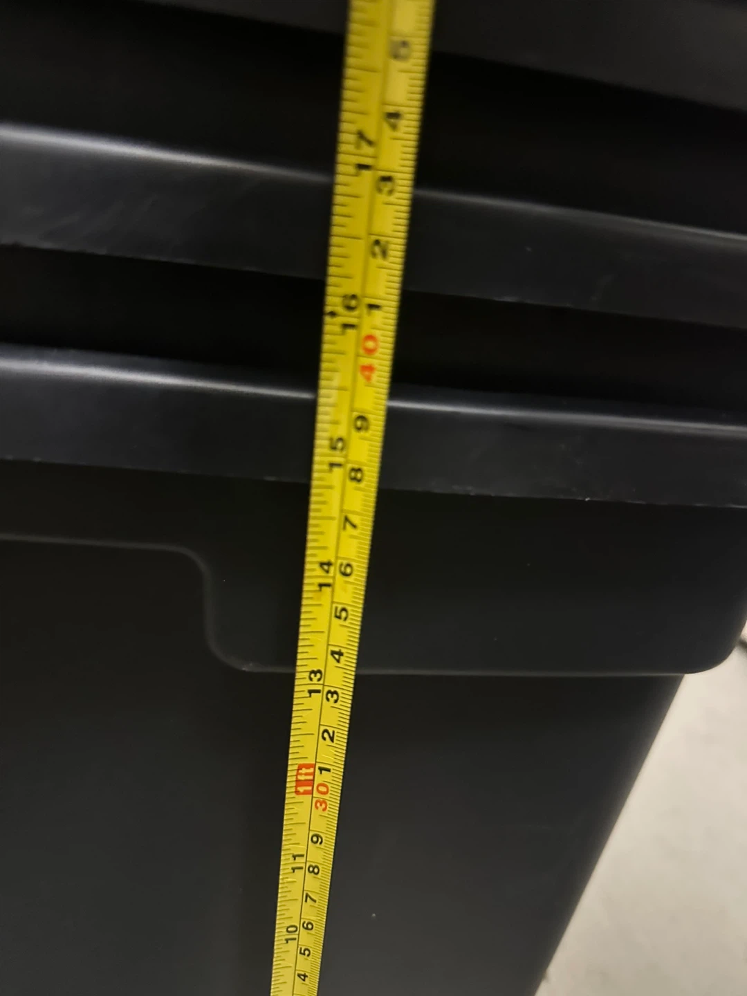 4 x Black Storage Bin with Lid - photo 3