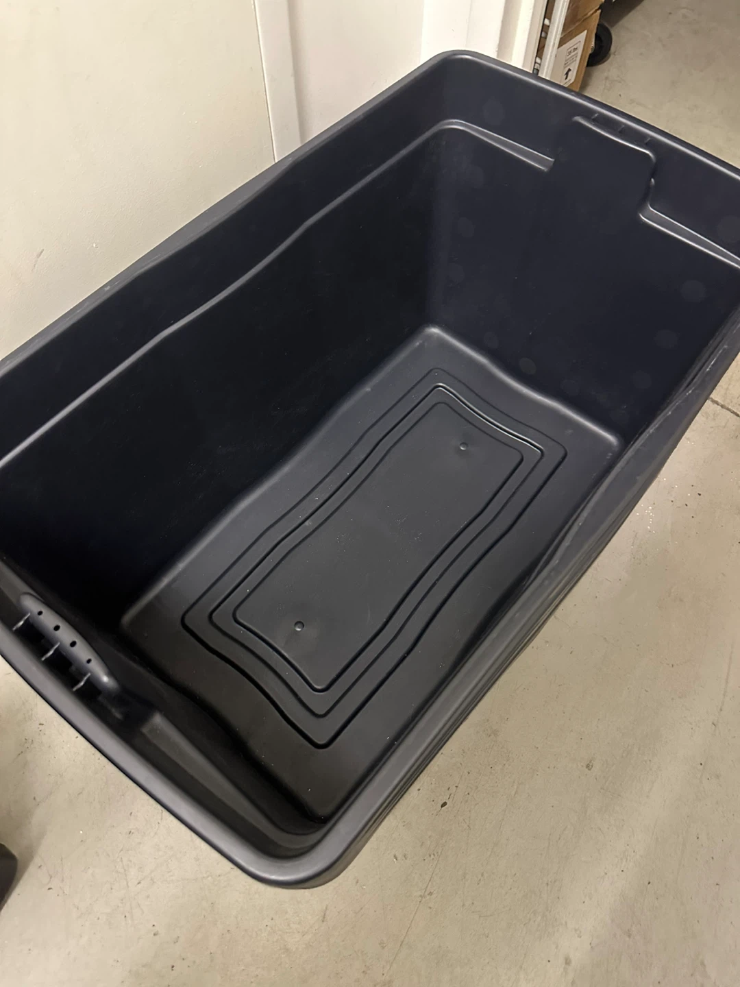 4 x Black Storage Bin with Lid - photo 2