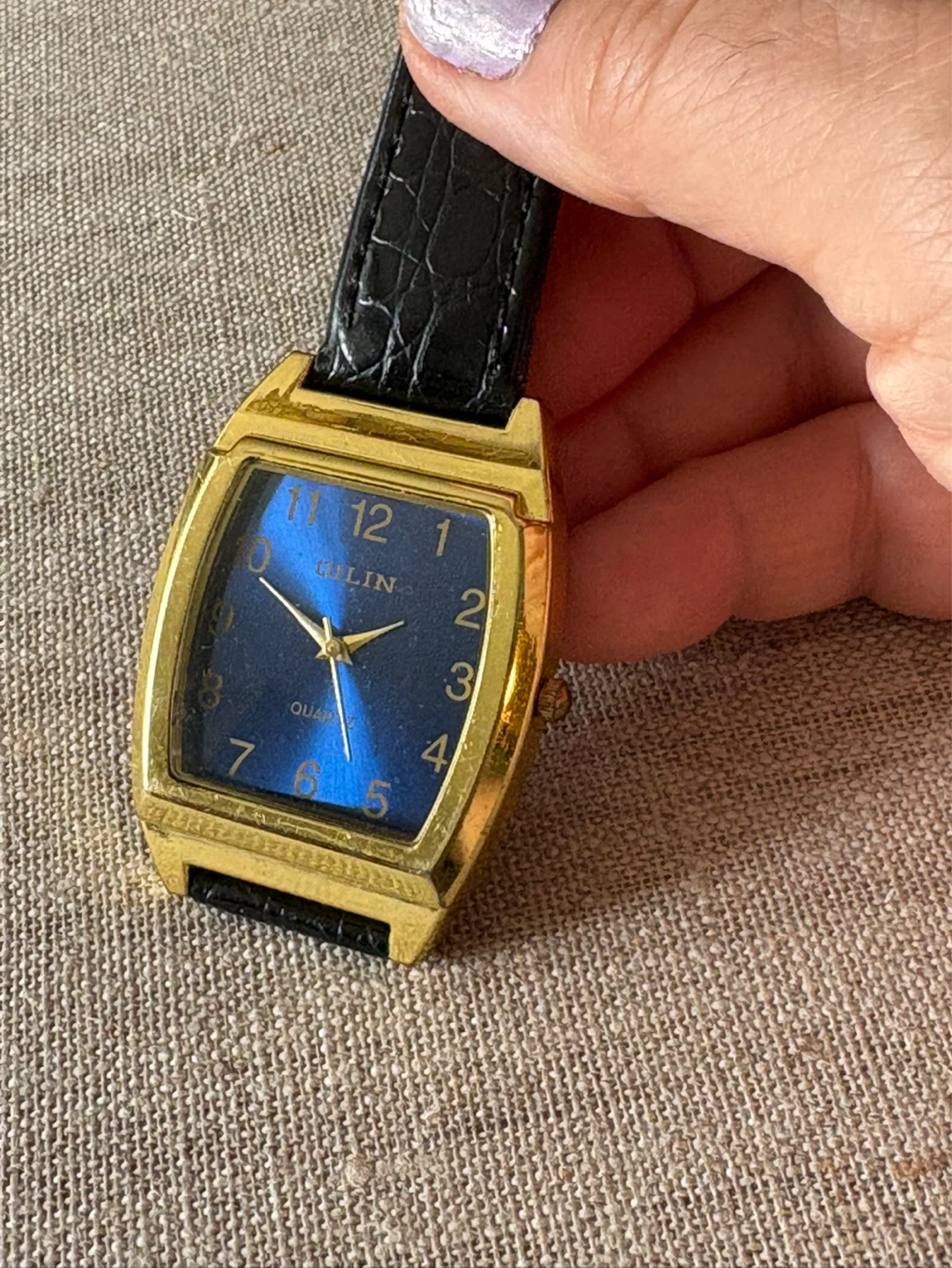 Gulin Quartz Watch with Blue Dial - vintage - new