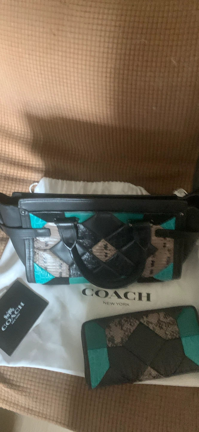 Coach Patchwork Leather Handbag and Wallet Set - photo 2