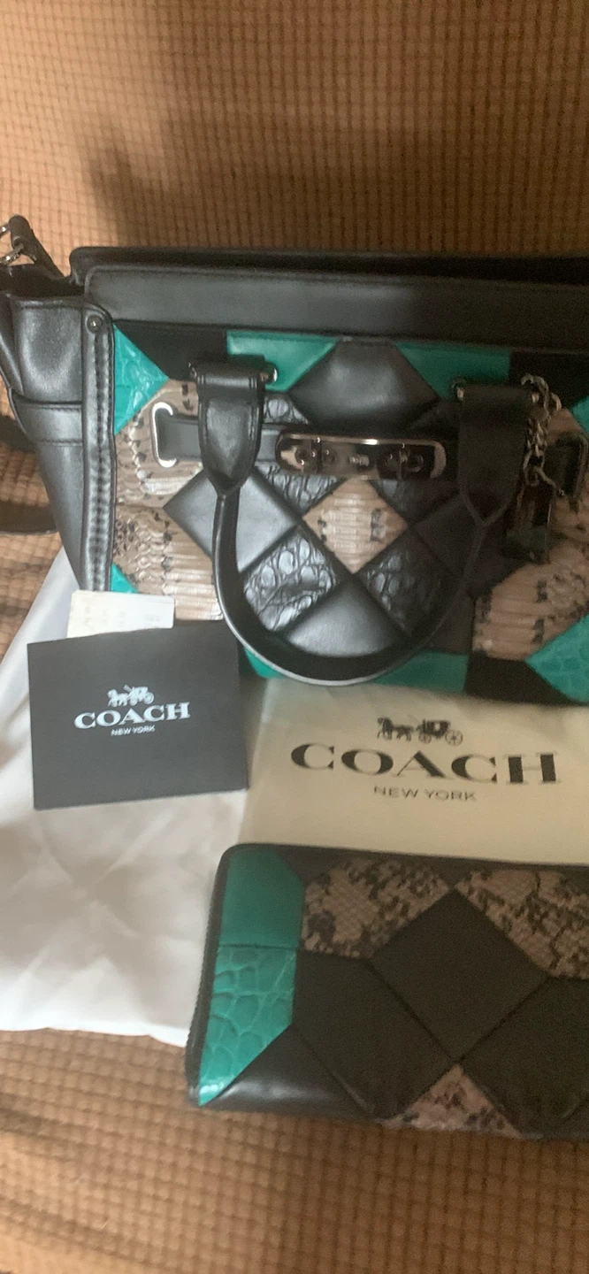 Coach Patchwork Leather Handbag and Wallet Set - photo 5
