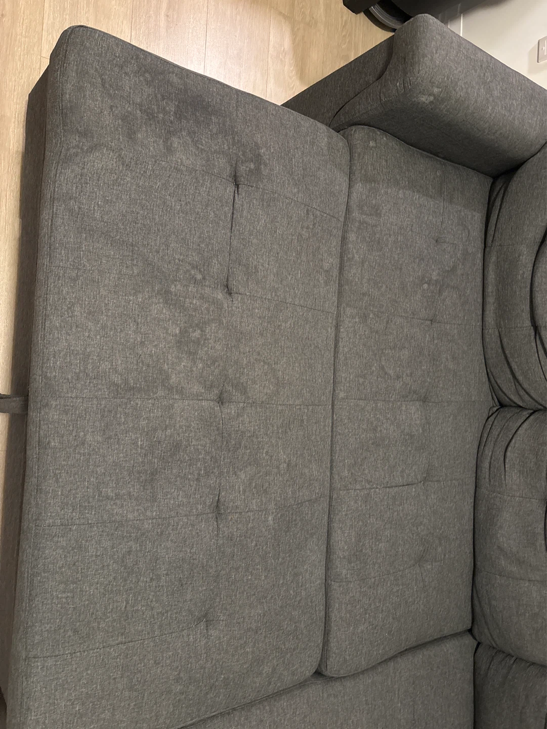 Dark Grey Sectional Sofa with Storage - photo 4