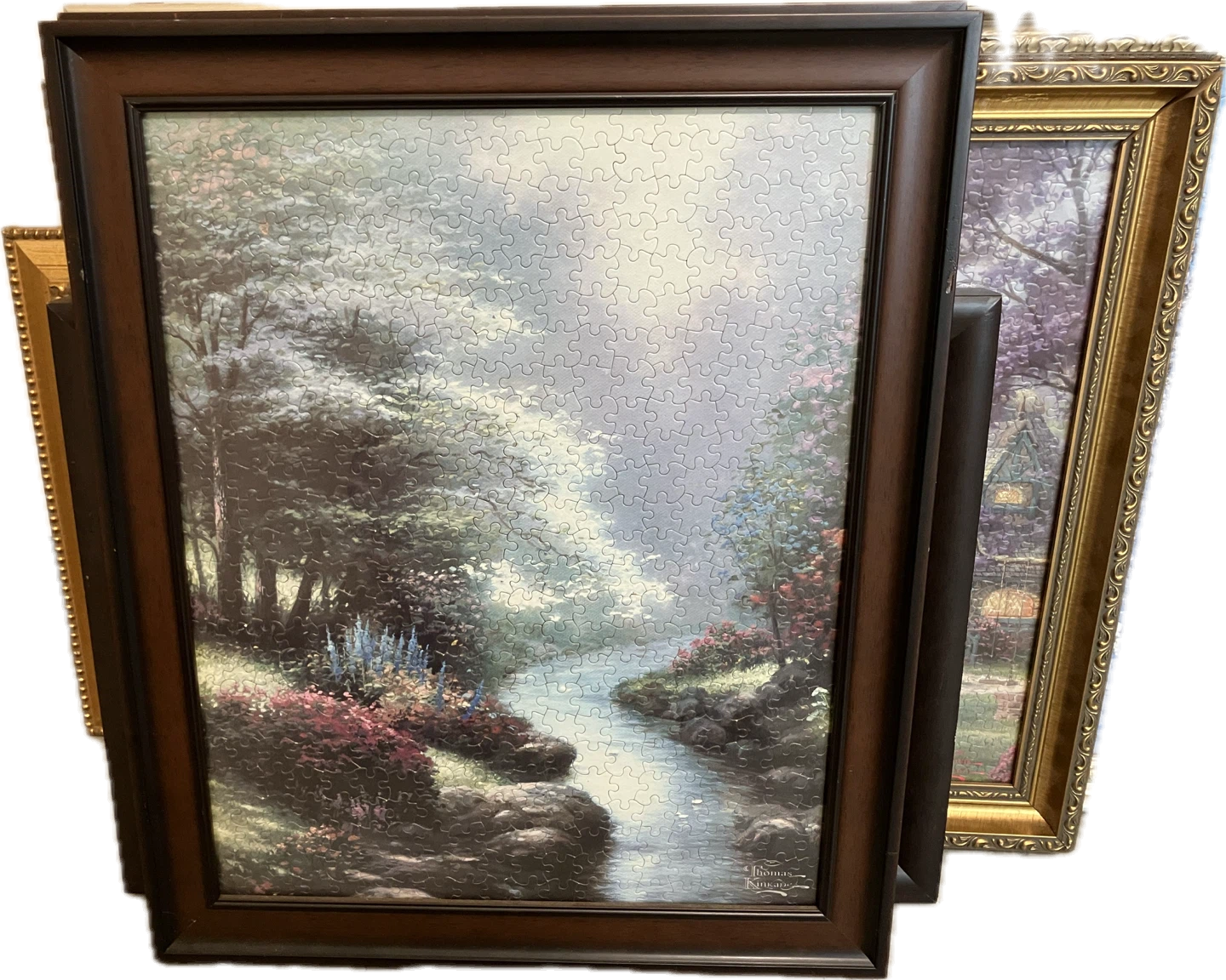 7 framed Thomas Kinkade puzzles - photo 4