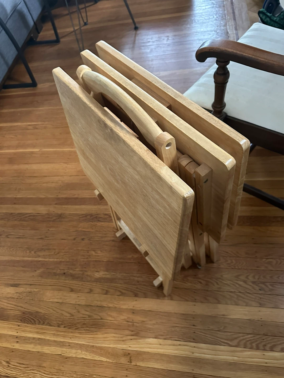 Wooden TV Tray Tables - photo 2