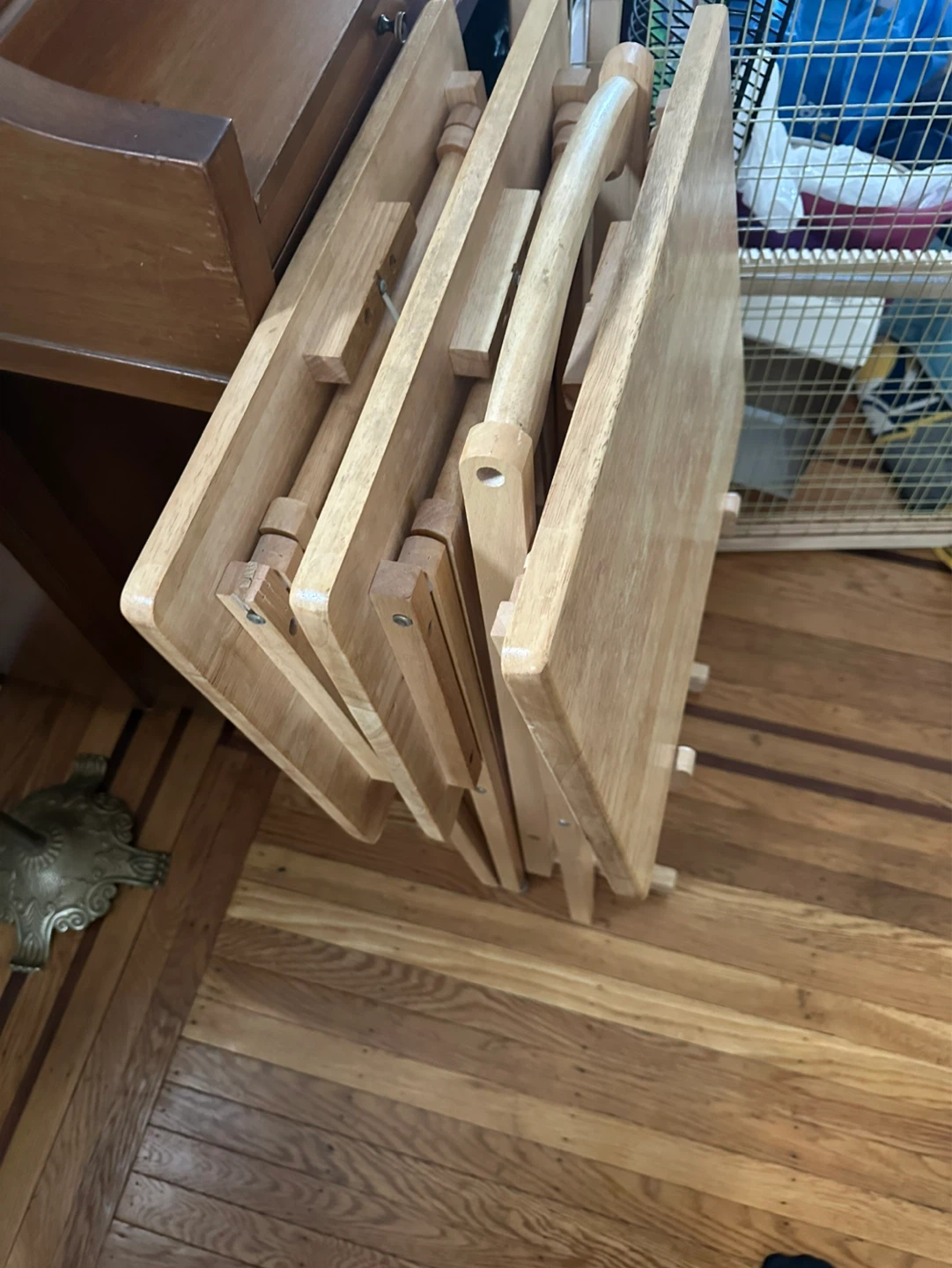 Wooden TV Tray Tables - photo 3