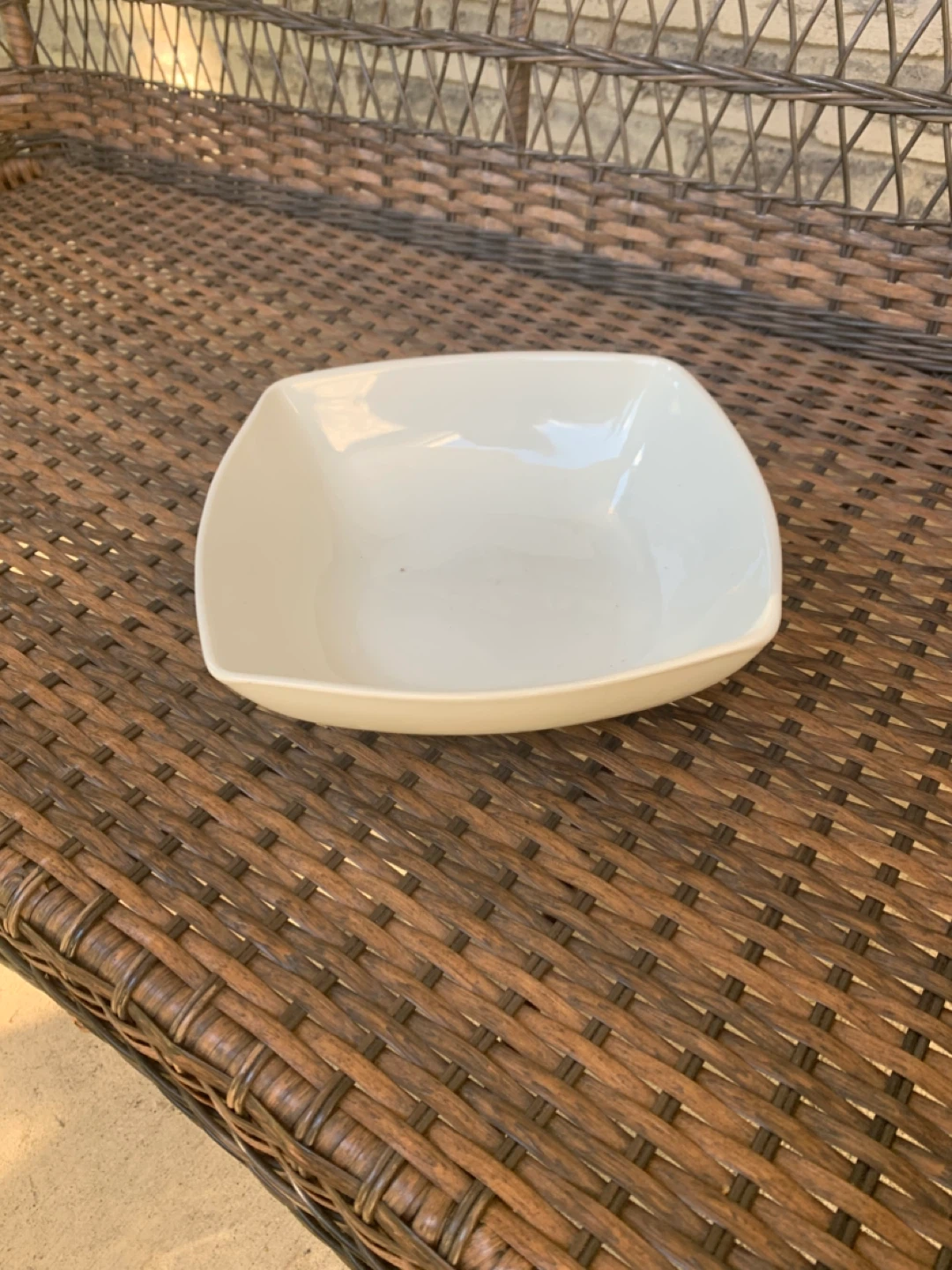 White ceramic bowl