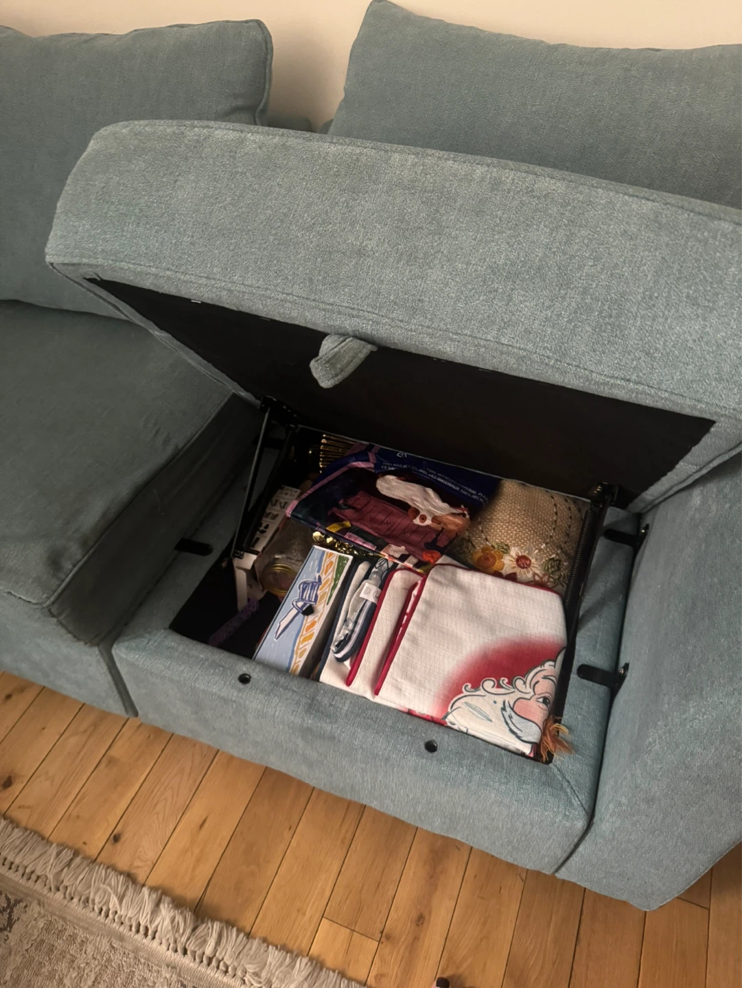 HONBAY Classic 2-Piece Polyester Loveseat with Storage - photo 2