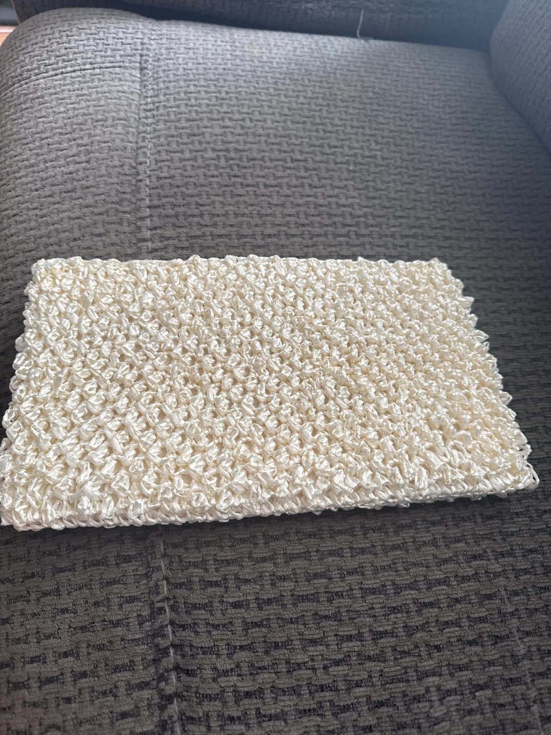 White Evening Clutch Bag oldie but a goodie ⚽️