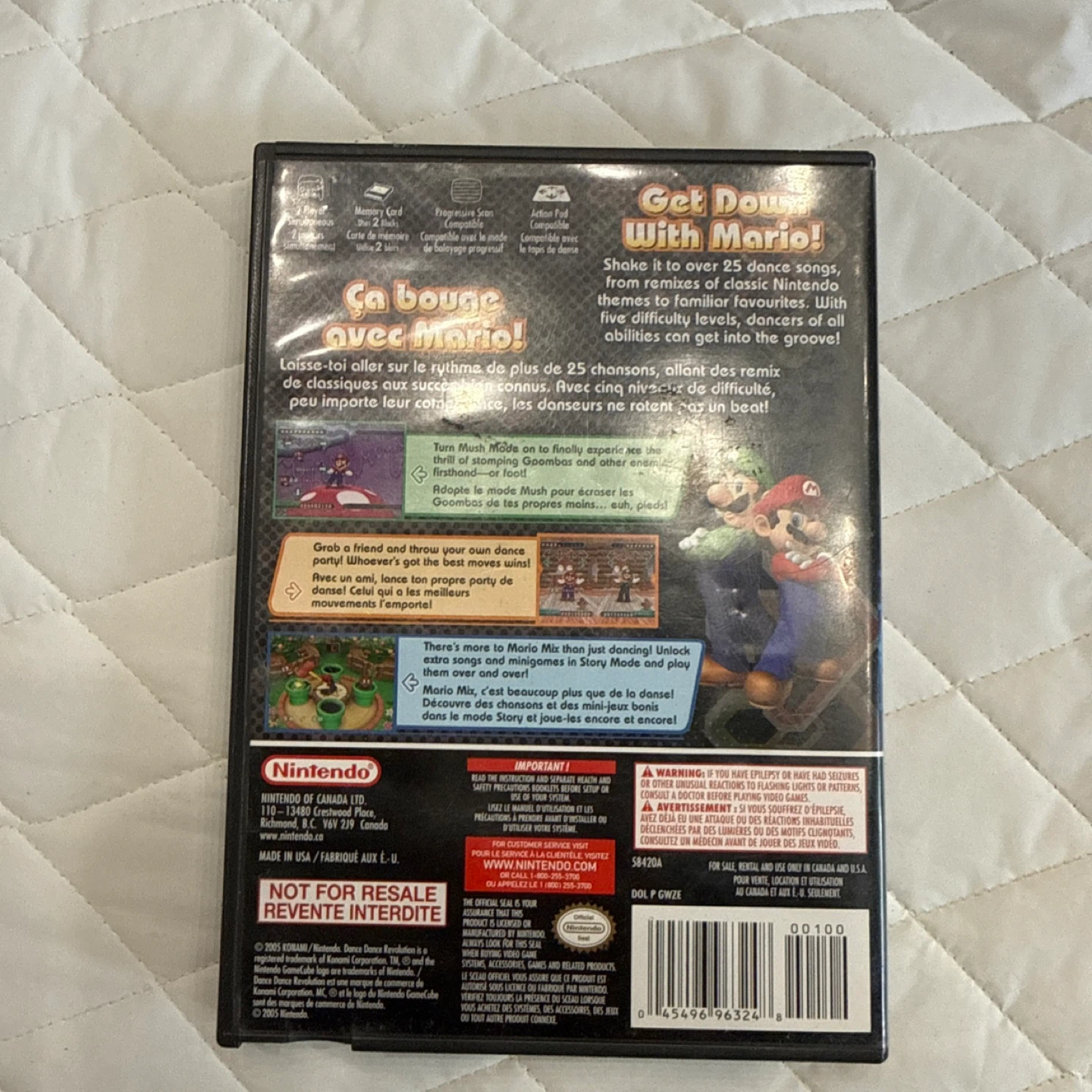 Nintendo GameCube Dance Dance Revolution Mario Mix Game - photo 4