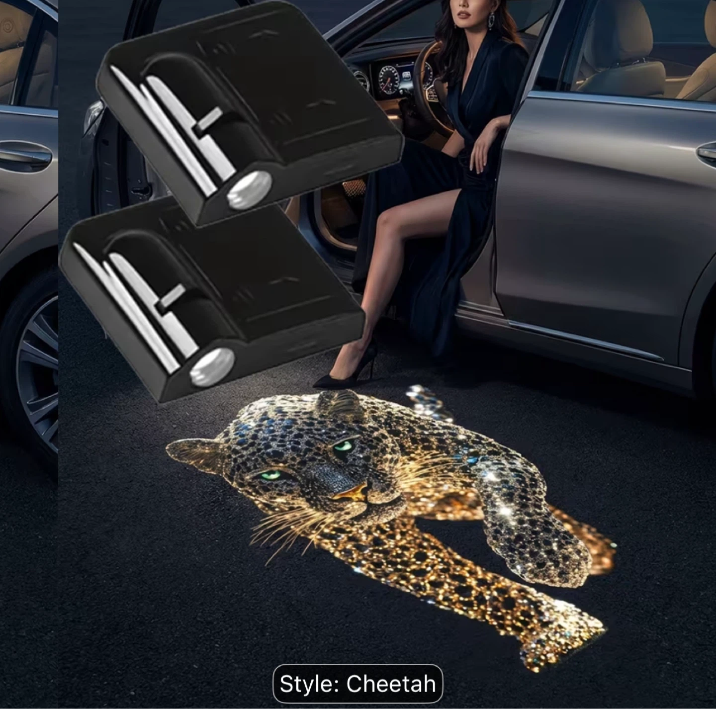 Cheetah Style Courtesy Car Door Lights