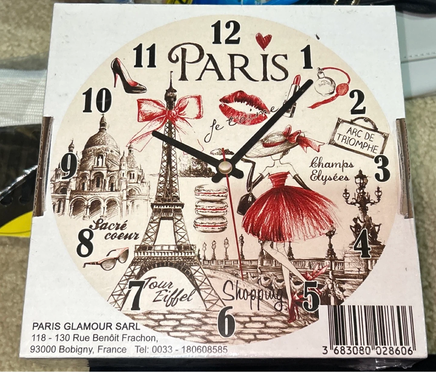 Paris Themed Clock and Mug Set - photo 5