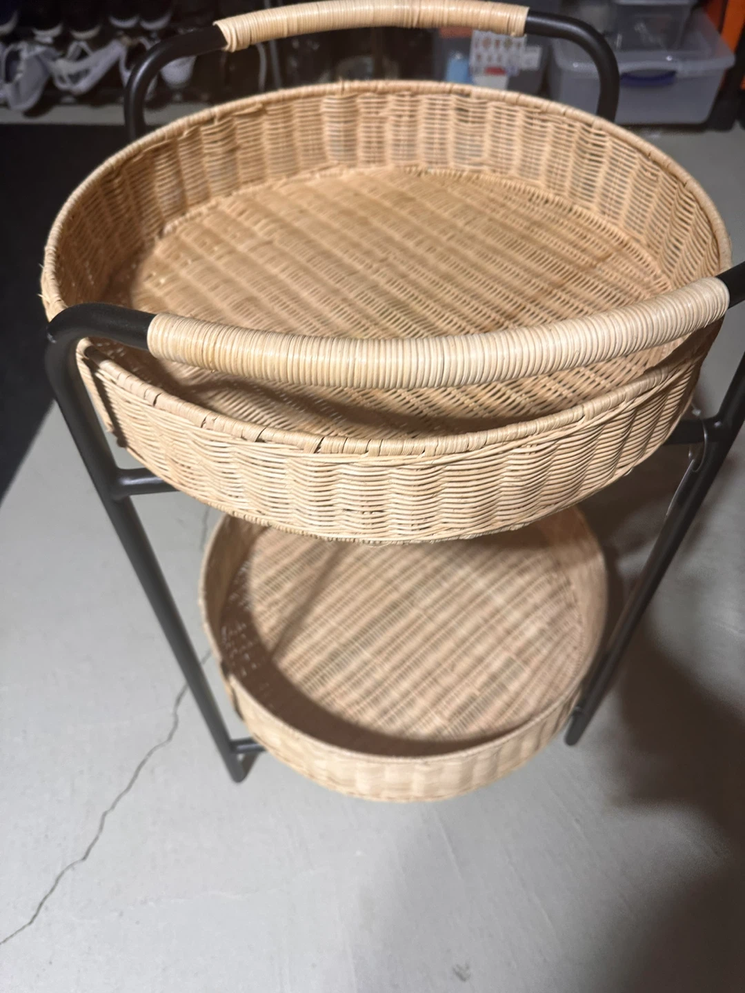 2-Tier Wicker Serving Cart - photo 5