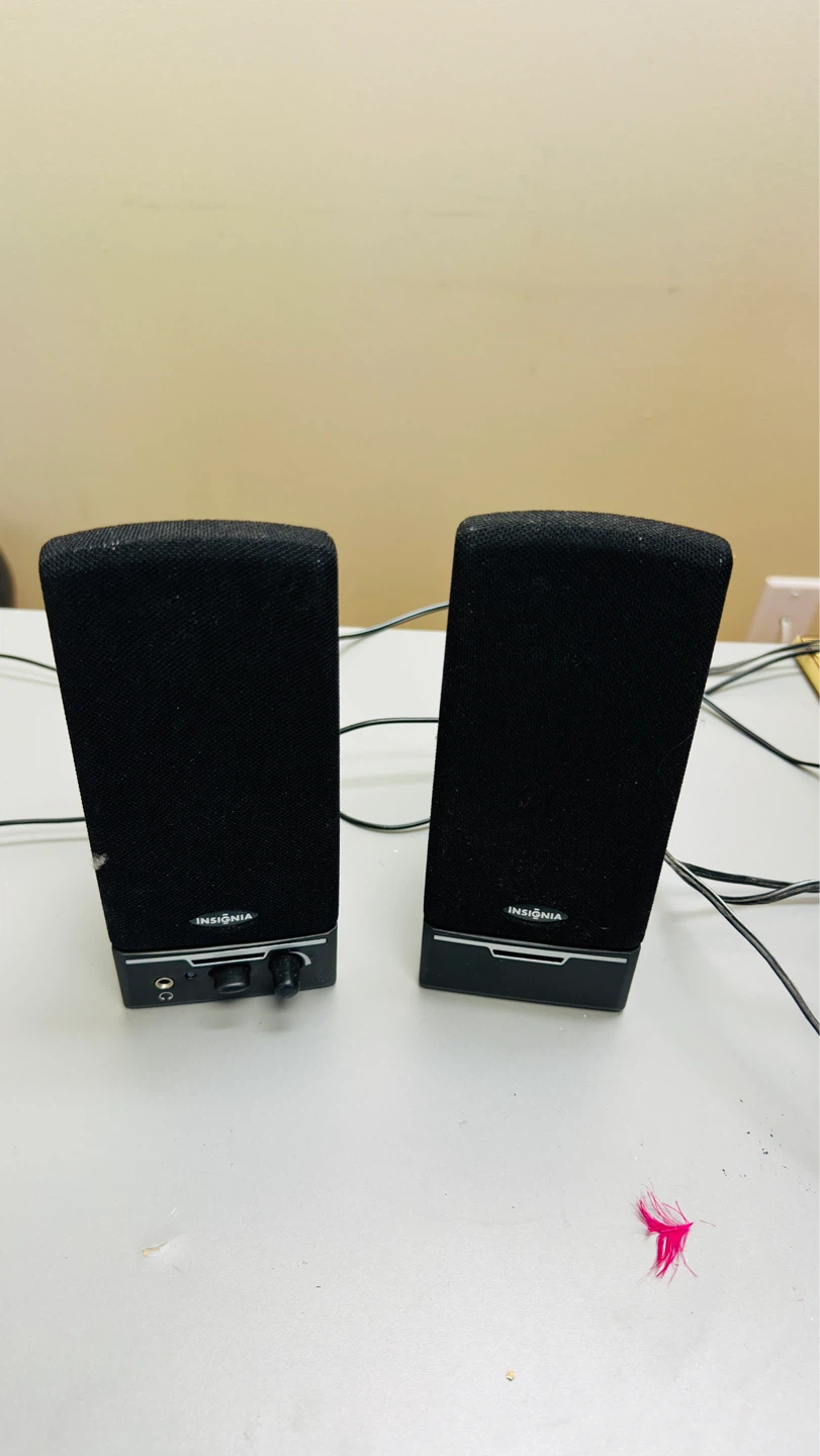 Insignia Black Desktop Speakers