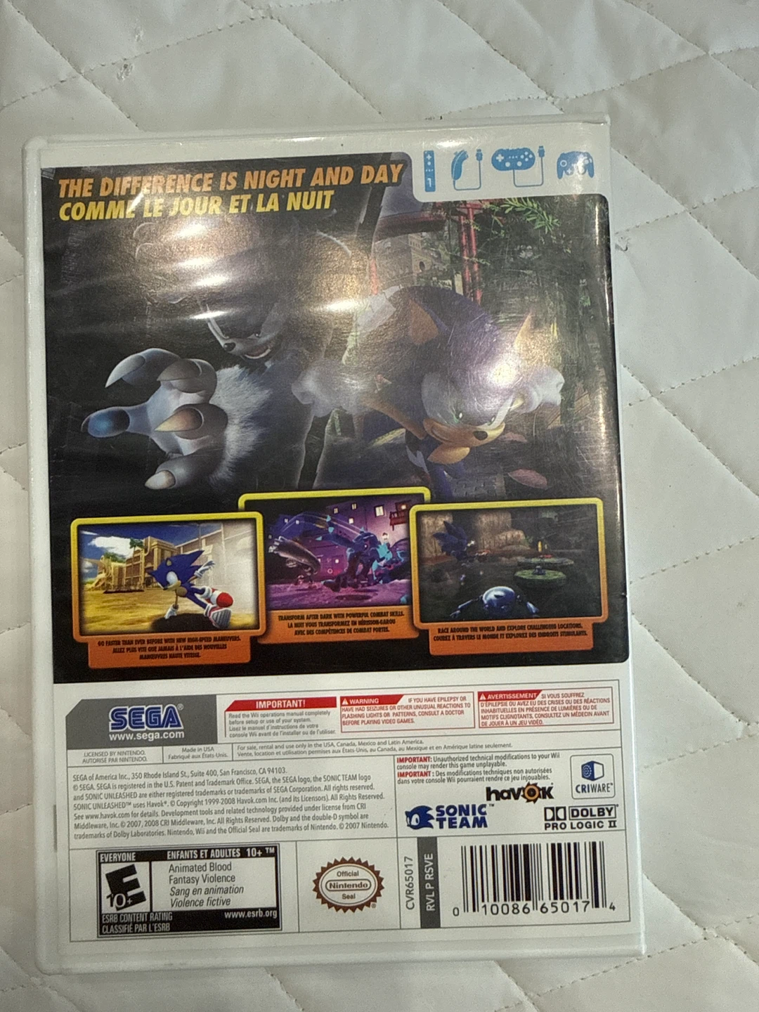 Sonic Unleashed Wii Game - photo 3