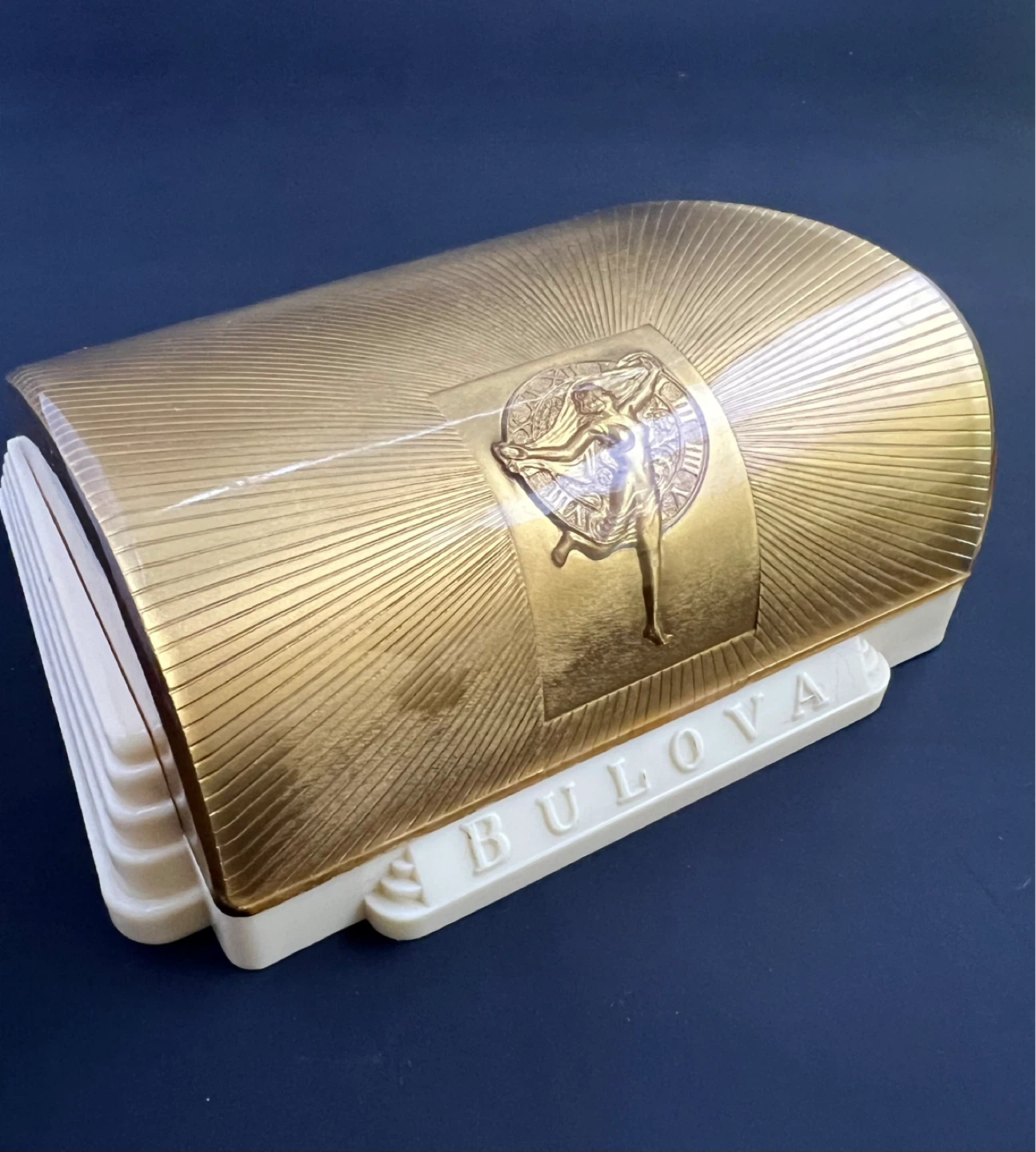 Vintage Bulova Watch Presentation Case ‘Goddess of Time’