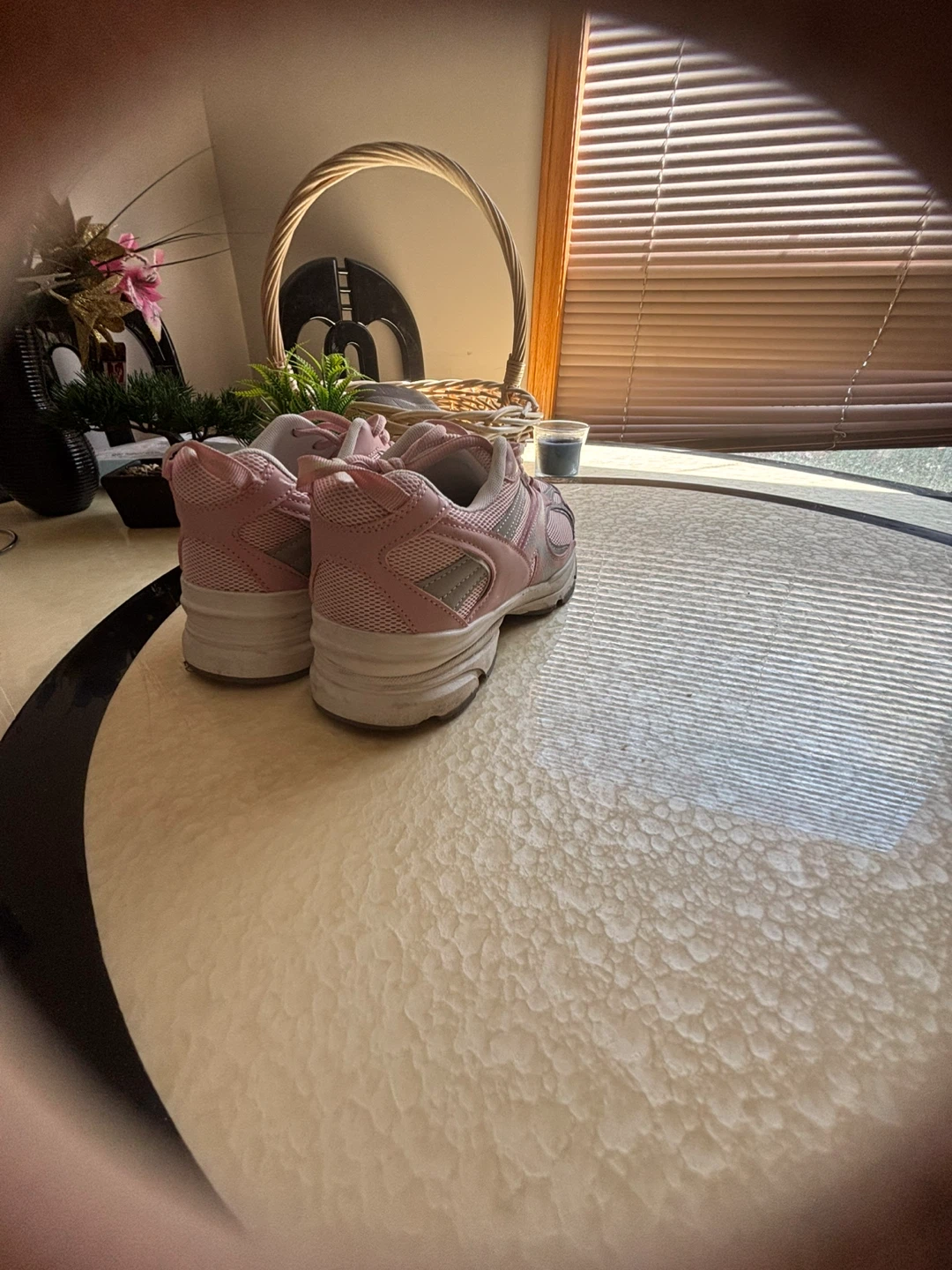Pink and Grey Athletic Shoes - photo 3